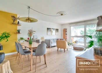 Appartement T4 de 89m² avec terrasse, cave et garage à Villeurbanne