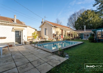 Maison plain-pied T4 de 92m² avec jardin et piscine limite Saint-Augustin