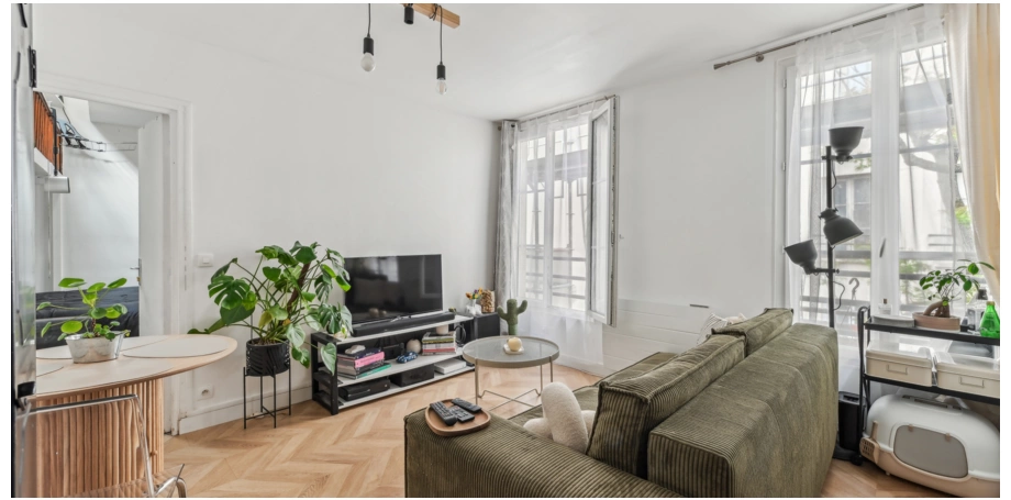 Appartement rénové T2 de 33 m² à Levallois-Perret